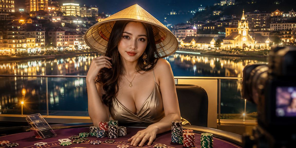 Người chơi tại Sapa với nón lá truyền thống nhận bonus VIP và tham gia cược có trách nhiệm